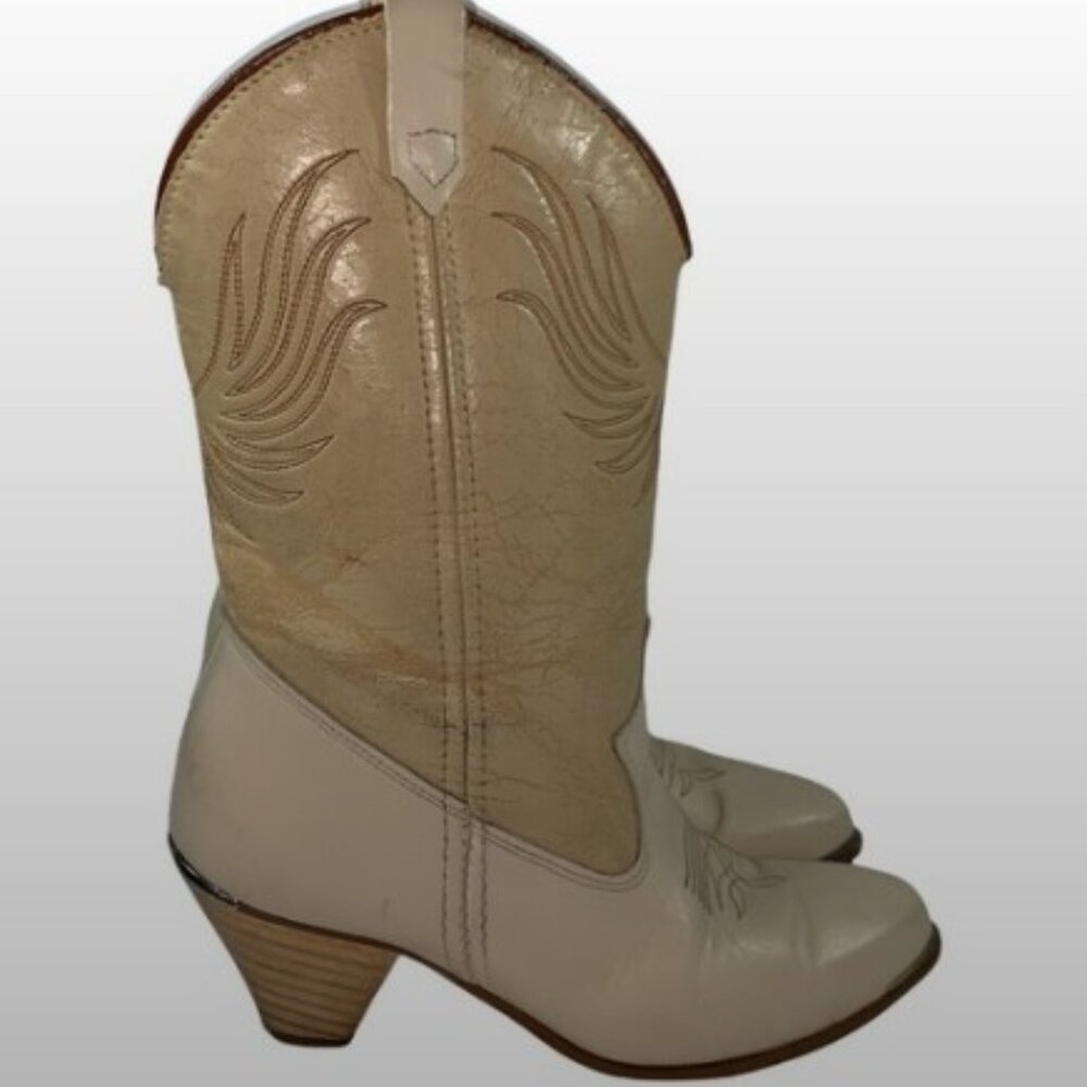 Dingo Western Boots Vintage Cream beige 5.5